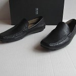 Hugo Boss Leather Loafer. BLACK.Size- 9