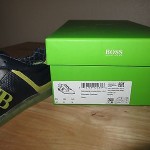 NEW HUGO BOSS GREEN LABEL ELDORADO CONTRAST LEATHER SHOES SNEAKERS Size9 42EU