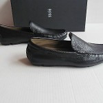 Hugo Boss Leather Loafer. BLACK.Size- 9