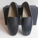 Hugo Boss Leather Loafer. BLACK.Size- 9