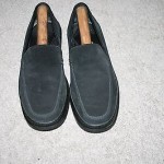 COLE HAAN BLACK LEATHER DRIVER MOCCASIN LOAFERS SHOES MENS SIZE 11.5 M ITALY