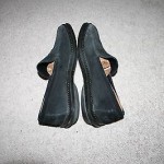 COLE HAAN BLACK LEATHER DRIVER MOCCASIN LOAFERS SHOES MENS SIZE 11.5 M ITALY