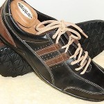 Men’s Cole Haan Black & Brown Leather & Suede Sport Oxfords w/Beige Laces SZ 10M