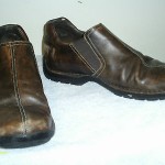 COLE HAAN SLIP ONS SHOES BROWN LEATHER SIZE 11