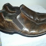 COLE HAAN SLIP ONS SHOES BROWN LEATHER SIZE 11