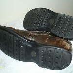 COLE HAAN SLIP ONS SHOES BROWN LEATHER SIZE 11