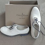 Cole Haan Air Franklin Saddle Oxfords 10 White Suede Blue Sole