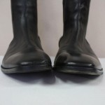 BOSS HUGO BOSS Mens Black Leather Ankle Boots! US 12