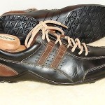 Men’s Cole Haan Black & Brown Leather & Suede Sport Oxfords w/Beige Laces SZ 10M