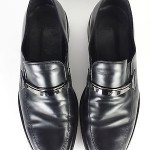 Boss Hugo Boss Black Leather Loafer Made in Italy Slip On Shoes Men Size 11