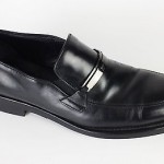 Boss Hugo Boss Black Leather Loafer Made in Italy Slip On Shoes Men Size 11