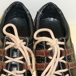 Men’s Cole Haan Black & Brown Leather & Suede Sport Oxfords w/Beige Laces SZ 10M