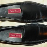 Cole Haan Nike Air Black Leather Slip On Loafers Dress/Casual Shoes Men’s 7 NEW