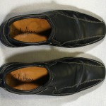 COLE HAAN NIKE AIR BLACK LEATHER SLIP ON LOAFERS 9 M MENS CASUAL SHOES