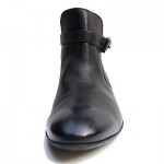 $425 Hugo Boss ITALY Red Label Mens Black Dress Ankle Boots 8 41 Casual 7.5 40.5