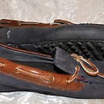 Cole Haan Nike Air Grant Driving Moccasin Size 10 1/2 Mens Black & Brown Shoes