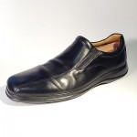 COLE HAAN SHOES LEATHER BLACK NIKE AIR SLIP ON MENS SIZE 12M