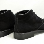 Hugo Boss Men Black Suede w/Leather Trim Chukka Boots US 12 UK 11 EU 45