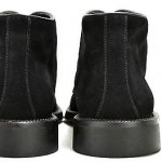 Hugo Boss Men Black Suede w/Leather Trim Chukka Boots US 12 UK 11 EU 45