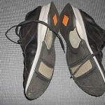 HUGO BOSS nice black leather/suede comfortable sneakers   SZ 43 – 10M