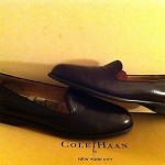 BRAGANO BLACK LEATHER BUSINESS LOAFER COLE HAAN SHOES SIZE 9.5 M made in italy