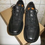 TIMBERLAND New GSR MENS BLACK Genuine LEATHER CASUAL SHOES 8.5 NIB