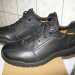 TIMBERLAND New GSR MENS BLACK Genuine LEATHER CASUAL SHOES 8.5 NIB
