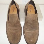 Mens Cole Haan Light Brown Suede Shoes Size 8.5 1/2 Slip On Loafers