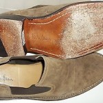 Mens Cole Haan Light Brown Suede Shoes Size 8.5 1/2 Slip On Loafers