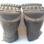 DIESEL ANKLE BOOTS CASUAL SHOES DARK GRAY LEATHER MENS US 10, UK 9, EUR 43 NICE