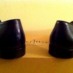 BRAGANO BLACK LEATHER BUSINESS LOAFER COLE HAAN SHOES SIZE 9.5 M made in italy
