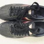 Diesel ‘Parandy’ Black Leather Men’s Fashion Casual Sneakers US Men’s 9.5/42.5