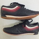 Diesel ‘Parandy’ Black Leather Men’s Fashion Casual Sneakers US Men’s 9.5/42.5