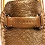 $250 Hugo Boss Men’s Leather Shoes Dreper US Dark Brown Driving Loafers 7 M NIB