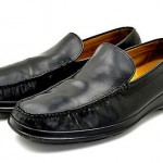 COLE HAAN MENS NIKE AIR BLACK LEATHER DRIVING MOCCASINS LOAFERS SHOES 11 M EUC
