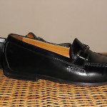 Cole Haan Men’s Black Leather Horsebit Loafer Shoes (Size 9)