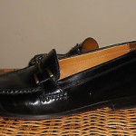 Cole Haan Men’s Black Leather Horsebit Loafer Shoes (Size 9)