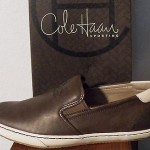 NWB Men’s COLE HAAN Slip On Leather Air Braeden Size 9 Bison/Salt (Brown/Beige)