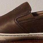 NWB Men’s COLE HAAN Slip On Leather Air Braeden Size 9 Bison/Salt (Brown/Beige)