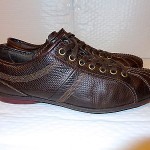 Men’s Hugo Boss All Leather Sneakers Brown 46 12.5-13