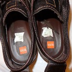 Men’s Hugo Boss All Leather Sneakers Brown 46 12.5-13