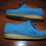 Clarks Originals Supreme Wallabee  8.5  Nubuck Leather Shoe Boot Carolina Blue