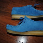 Clarks Originals Supreme Wallabee  8.5  Nubuck Leather Shoe Boot Carolina Blue