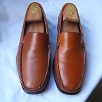 COLE HAAN BROWN LEATHER SLIP ON  LOAFERS SIZE 9 MEDIUM
