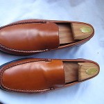 COLE HAAN BROWN LEATHER SLIP ON  LOAFERS SIZE 9 MEDIUM