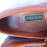 COLE HAAN BROWN LEATHER SLIP ON  LOAFERS SIZE 9 MEDIUM