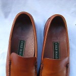 COLE HAAN BROWN LEATHER SLIP ON  LOAFERS SIZE 9 MEDIUM