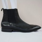 BOSS HUGO BOSS Mens Black Leather Ankle Boots! US 12