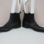 BOSS HUGO BOSS Mens Black Leather Ankle Boots! US 12