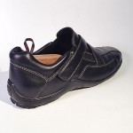 Mens Shoes Cole Haan 9.5 M Black Leather Vibram Loafers Rubber CASUAL C04519